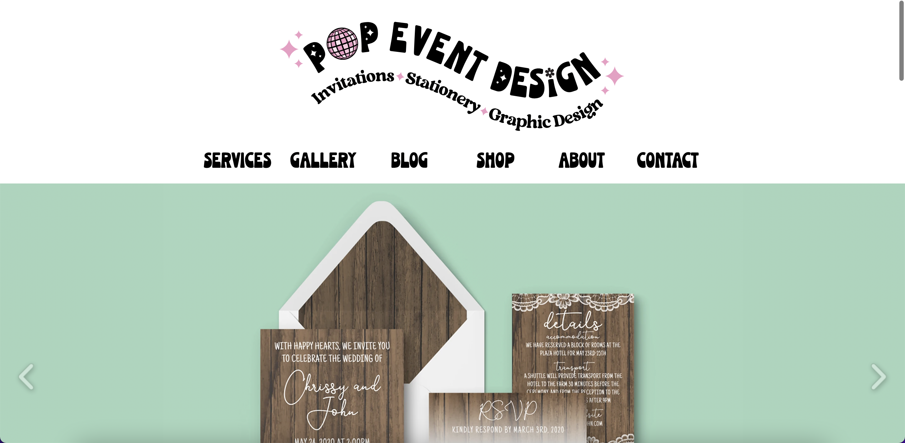 Pop Event Design